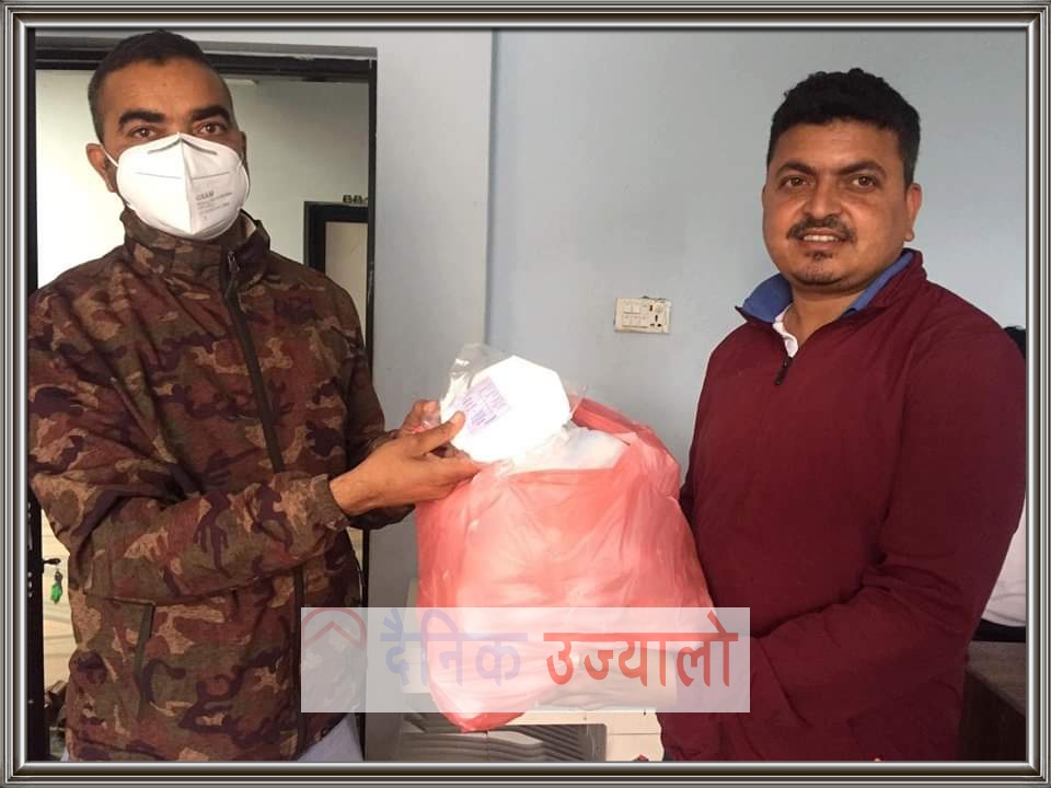 पत्रकारलाई सुरक्षा सामाग्री बितरण गरिने