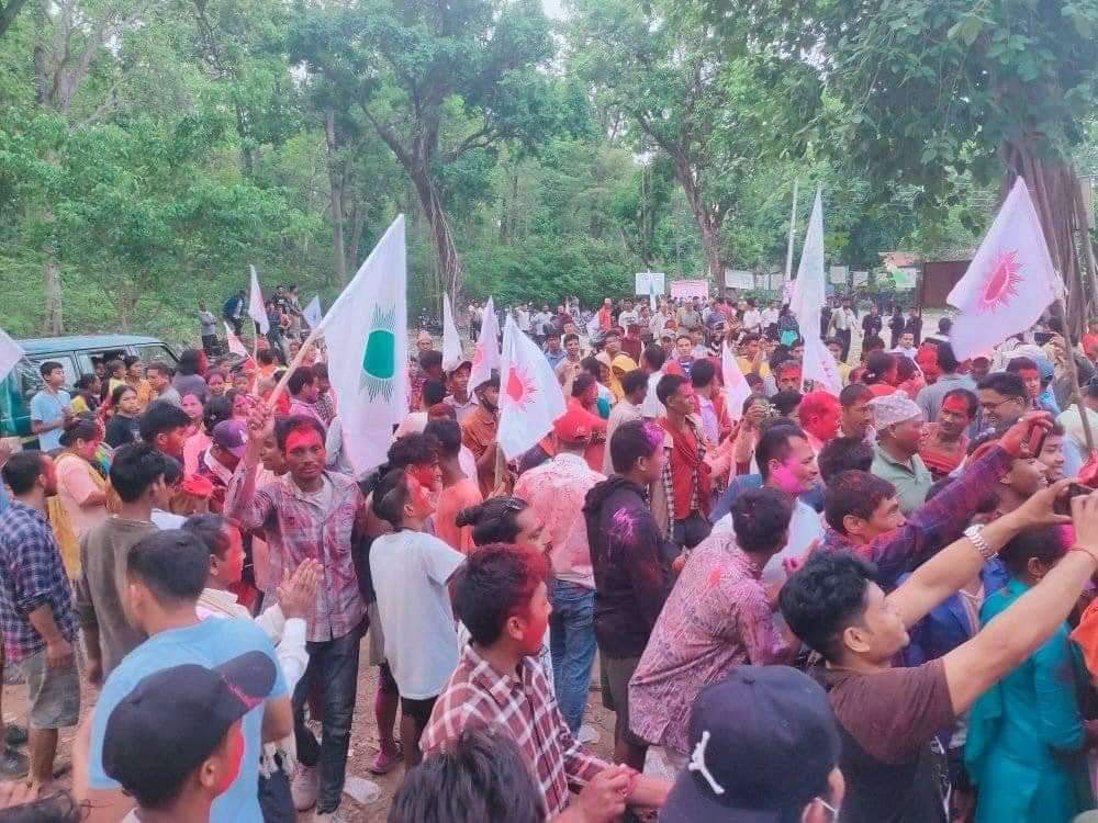 राप्तिसाेनारी ३ मा प्यानल सहित एमाले विजयी