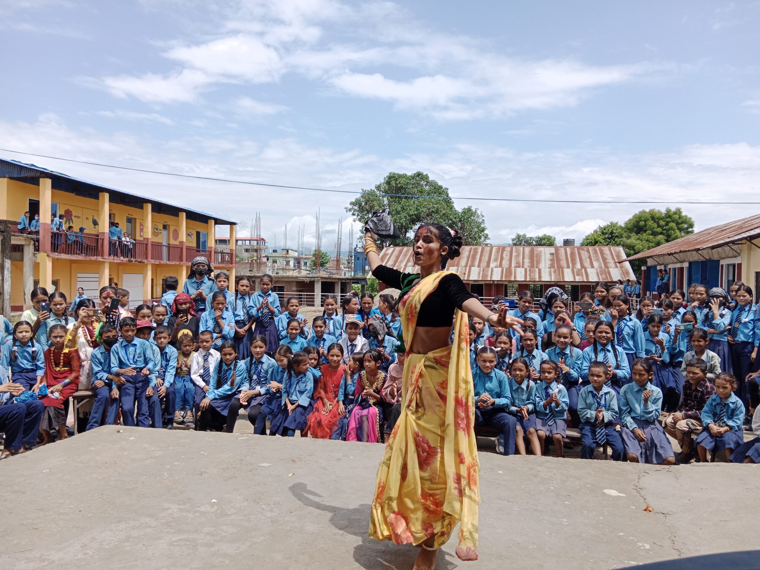 ज्ञान ज्याेति बगियामा तिज नृत्य प्रतियोगिता