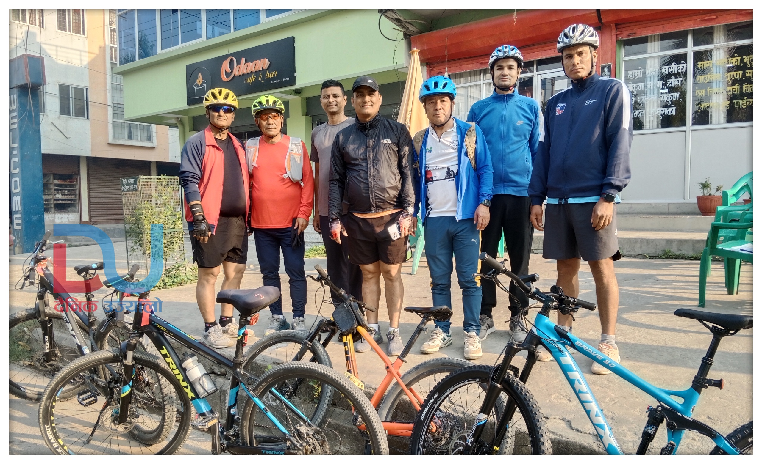 काेहलपुर- देउराली अपहिल साइक्लिङ प्रतियोगिता हुदै